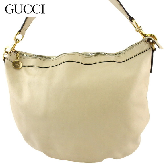 Gucci yellow beige leather brown Bag Shoulder Sherry - Picture 1 of 6